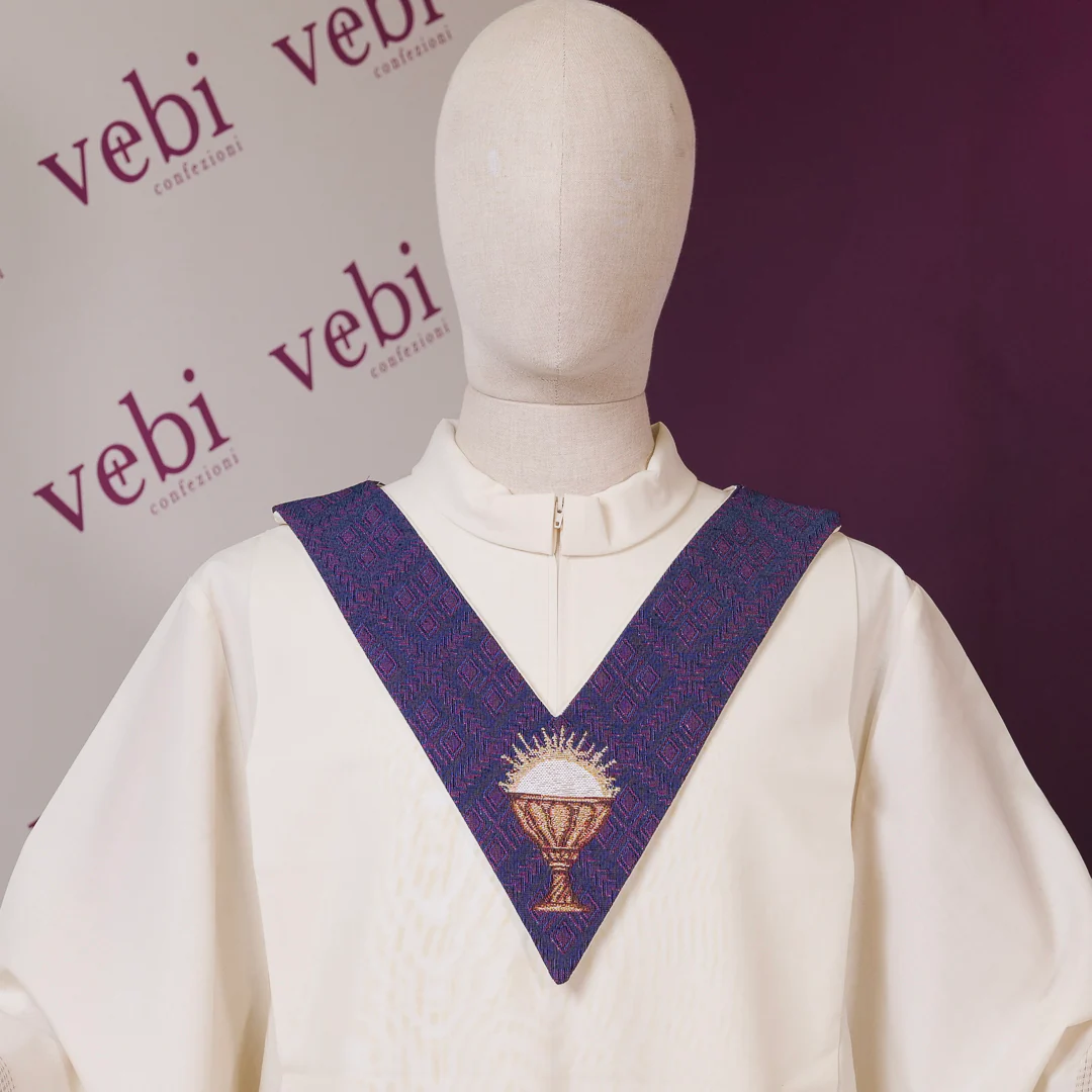 Scapolari in misto cotone Calice per ministri straordinari o accoliti (Colori Liturgici Disponibili) - immagine 4